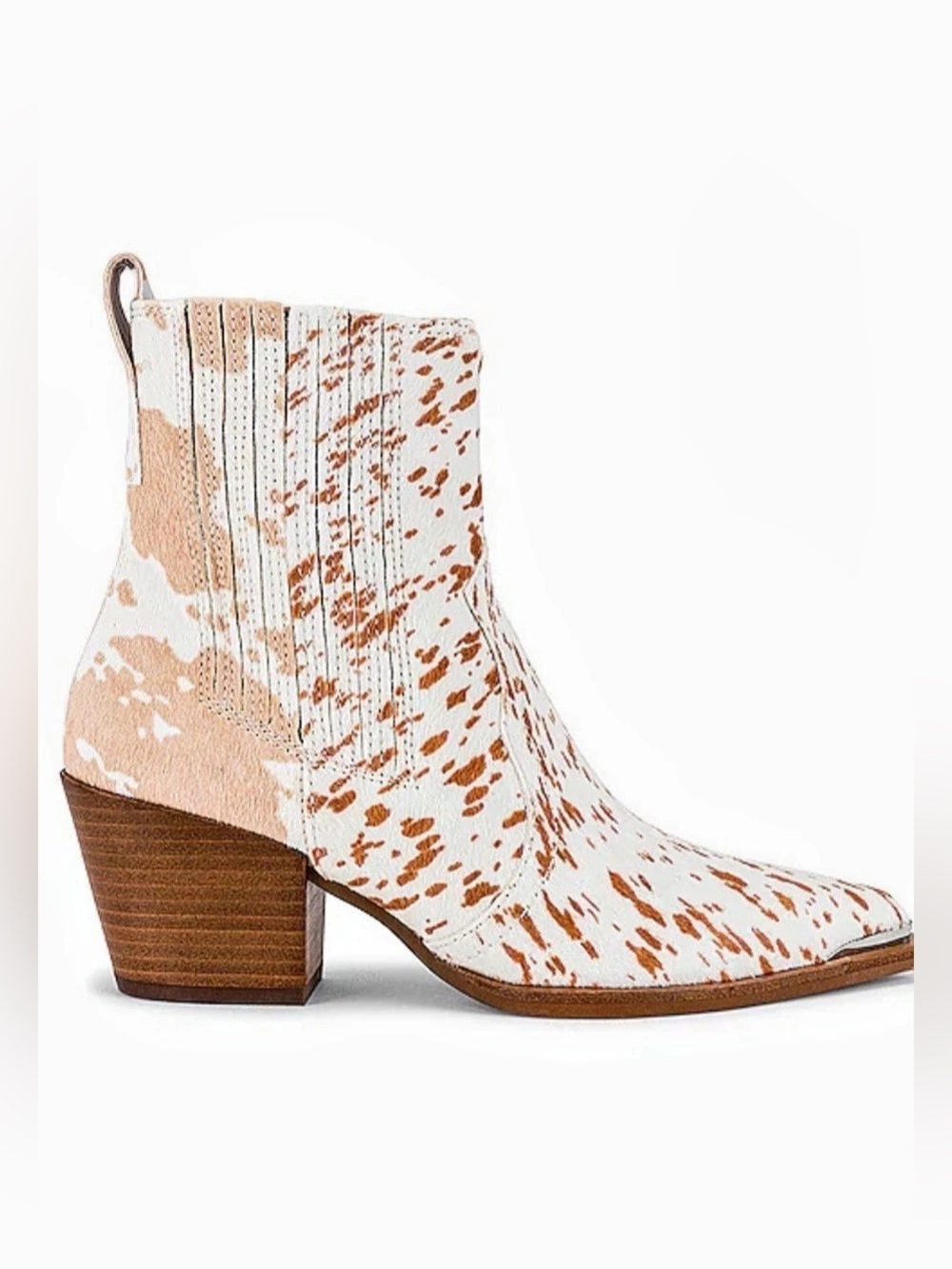 Dolce Vita Serna Animal Print Ankle Boots in Fawn Size US 6